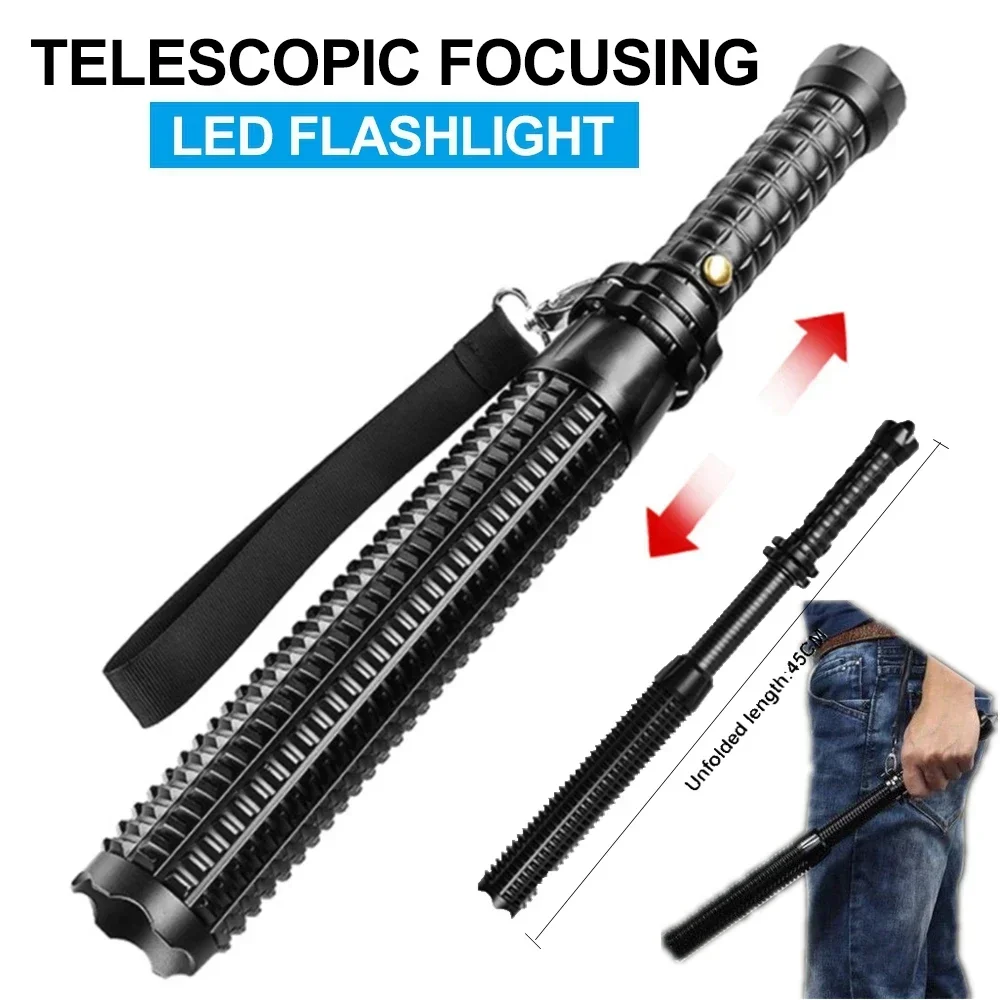 Outdoor Lighting Poles - KDULIT Wolf Tooth Stick Flashlight Strong
