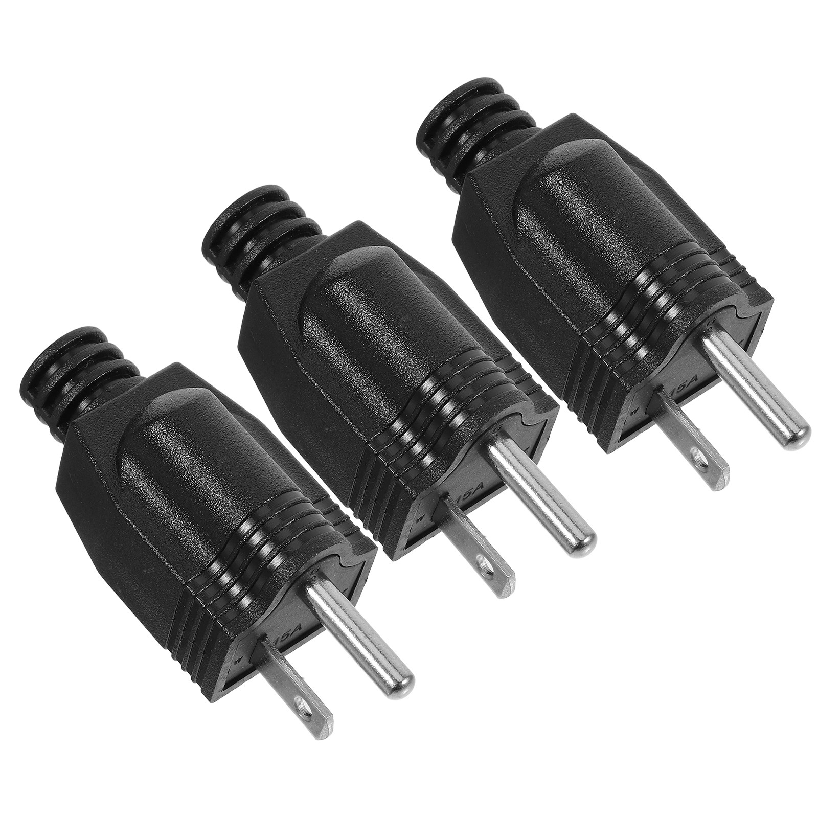 Outdoor Lighting Extension Cord - 3Pcs Three Prong Male Electrical Plug