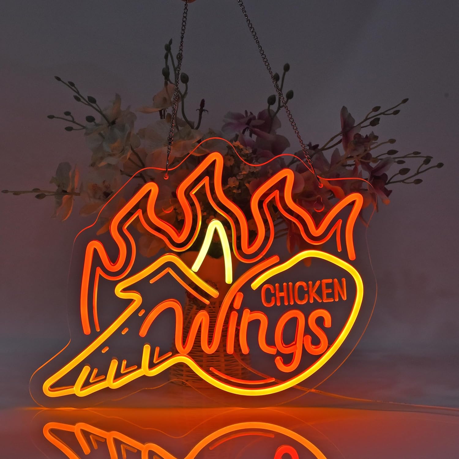 Fiery Orange Chicken Wings LED - đánh giá và giá Outdoor Lighting Restaurant
