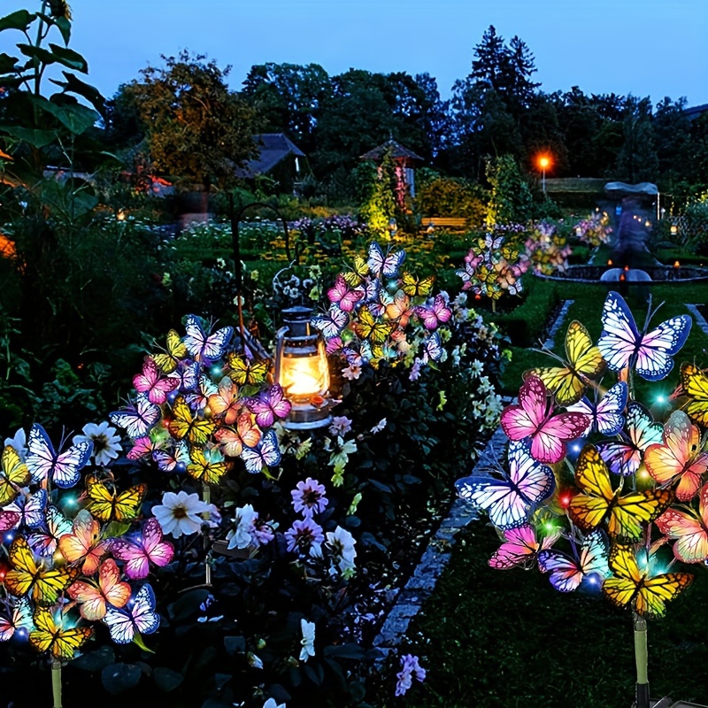 Solar LED Butterfly Garden Lig - đánh giá và giá Outdoor Lighting For Christmas
