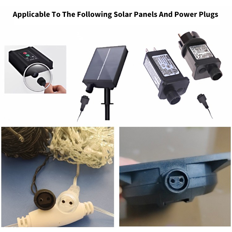 2Pin LED Connector With 25cm C - đánh giá và giá Outdoor Lighting Extension Cord