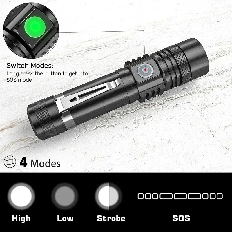 Rechargeable T6 Handheld Flash - đánh giá và giá Outdoor Lighting Guide
