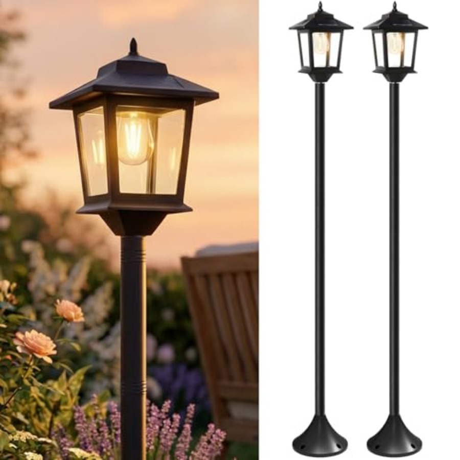 Outdoor Solar Post Lights, 2-P - đánh giá và giá Outdoor Lighting Poles