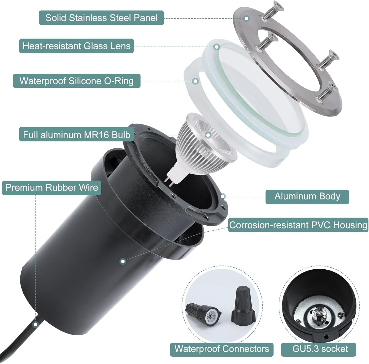 6 Pack Low Voltage Landscape L - đánh giá và giá Outdoor Lighting Underground Wiring