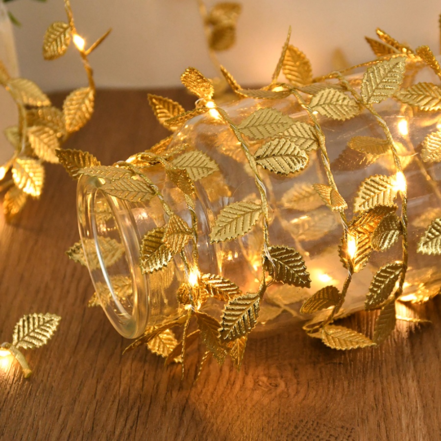 Golden Leaf Rattan Copper Wire - đánh giá và giá Lighting Wedding Outdoor