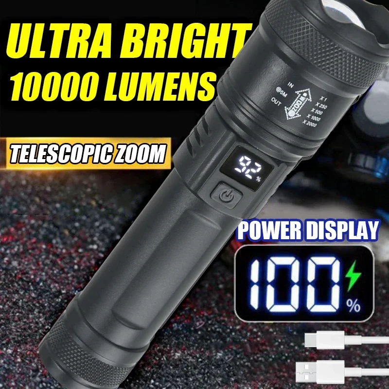 9900LM Powerful LED Flashlight - đánh giá và giá Outdoor Lighting Poles