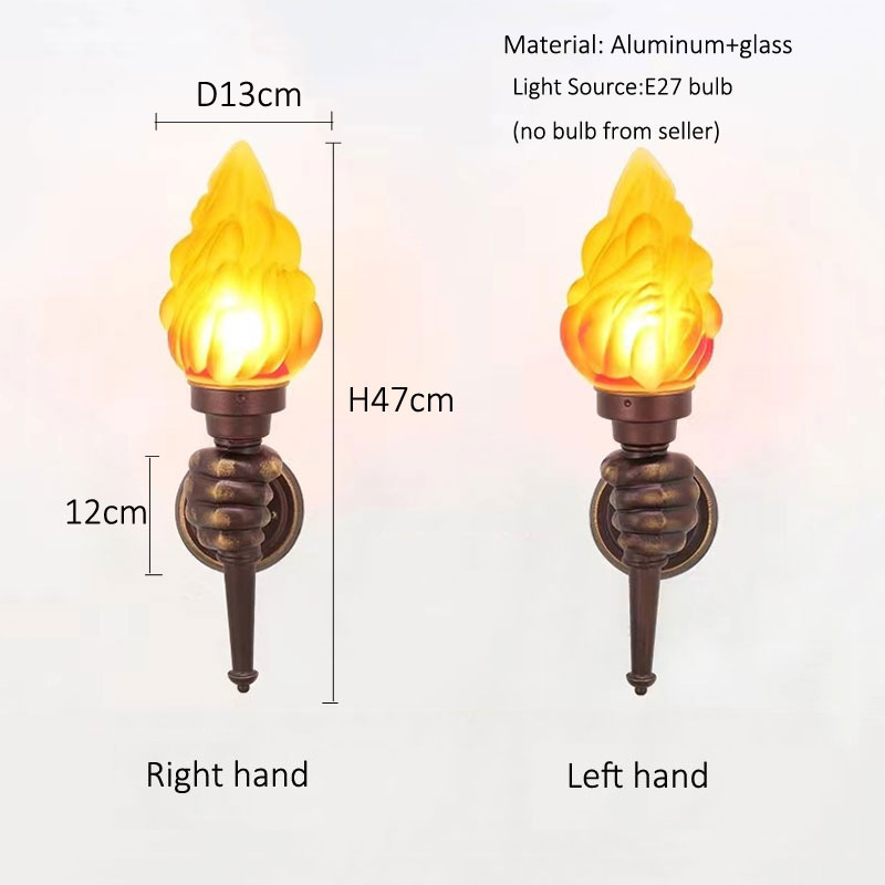Creative Torch Hand Light Rest - đánh giá và giá Outdoor Lighting Restaurant