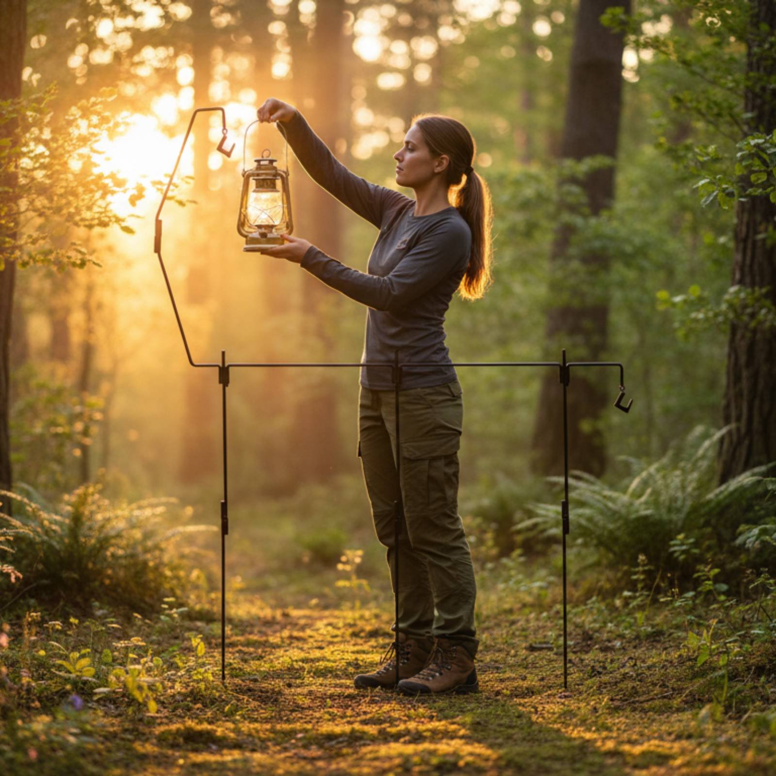 Camping Lantern Stand Easy to  - đánh giá và giá Outdoor Lighting Poles