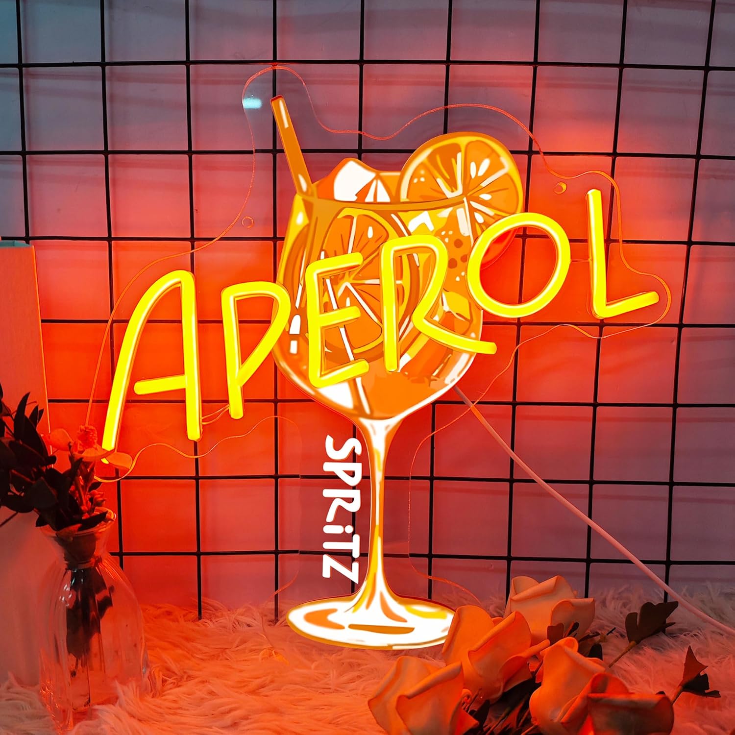 Orange/Aperol Spritz Neon Sign - đánh giá và giá Outdoor Lighting Restaurant