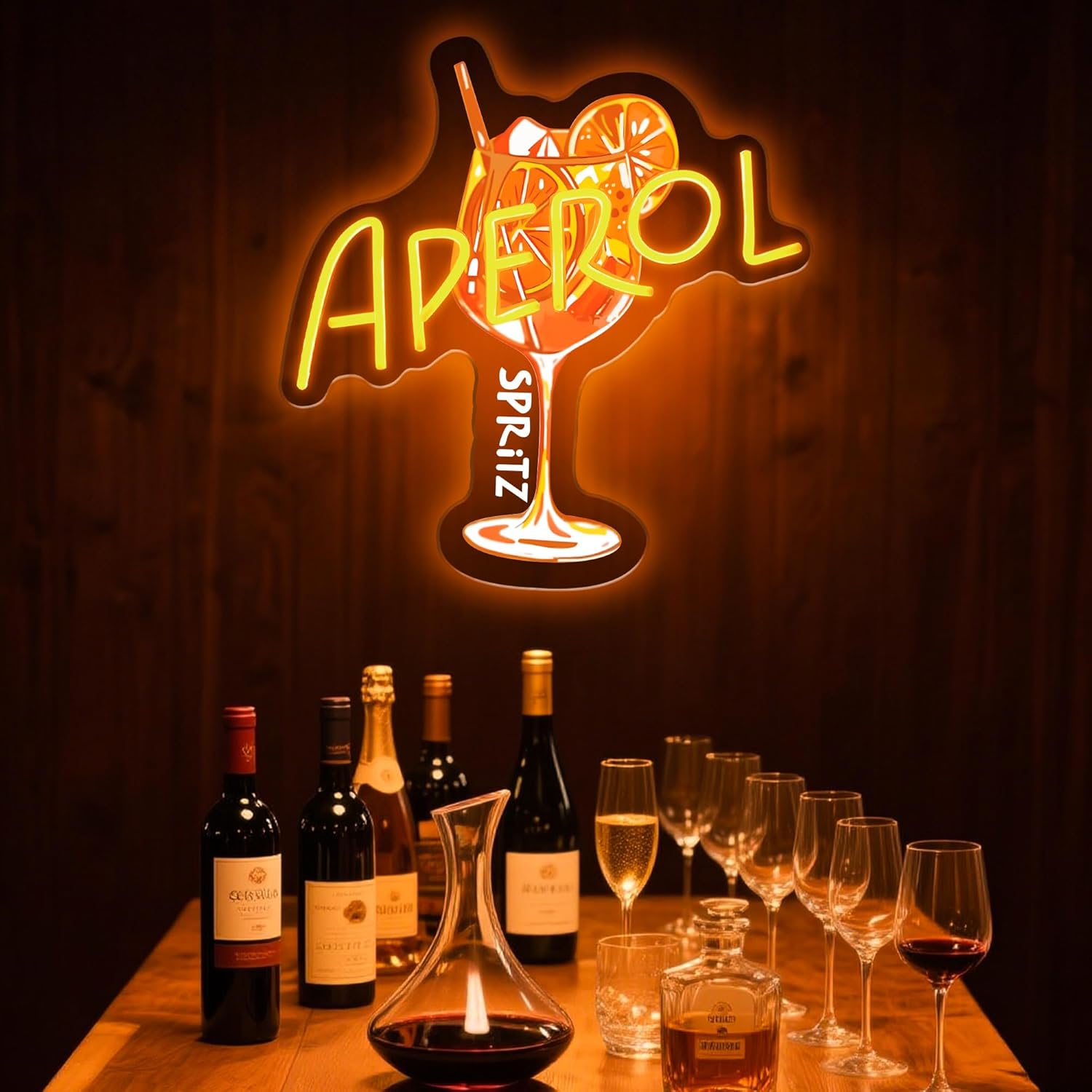 Orange/Aperol Spritz Neon Sign - đánh giá và giá Outdoor Lighting Restaurant
