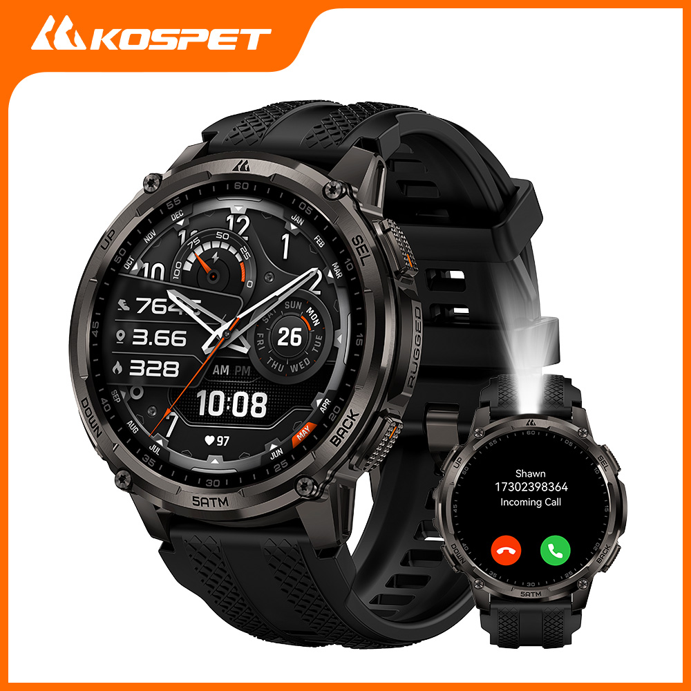 KOSPET TANK T4C Smartwatch Men - đánh giá và giá Outdoor Lighting Zones