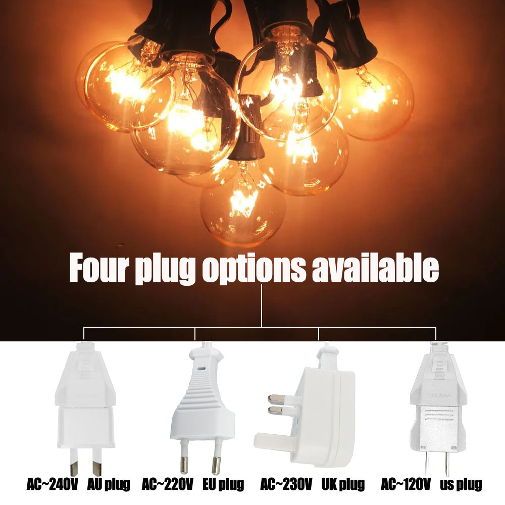 Vintage G40 Clear Bulb String  - đánh giá và giá Lighting Wedding Outdoor