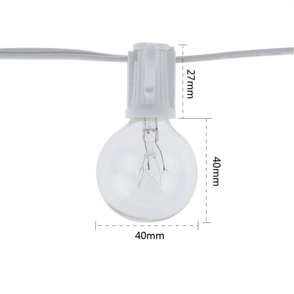 Vintage G40 Clear Bulb String  - đánh giá và giá Lighting Wedding Outdoor