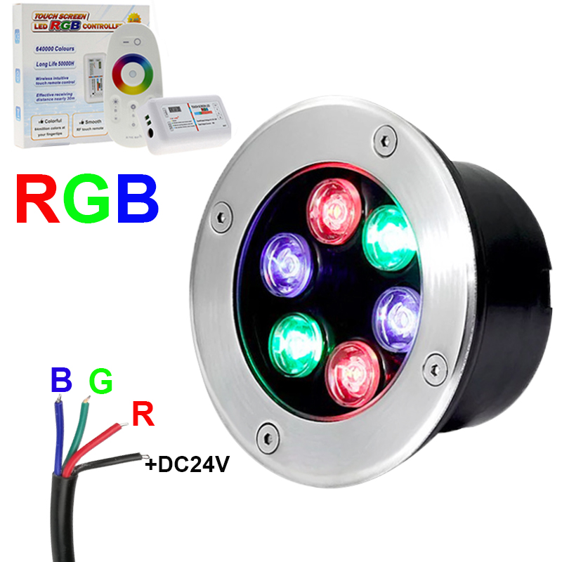 4-wire RGB LED Underground Lig - đánh giá và giá Outdoor Lighting Underground Wiring
