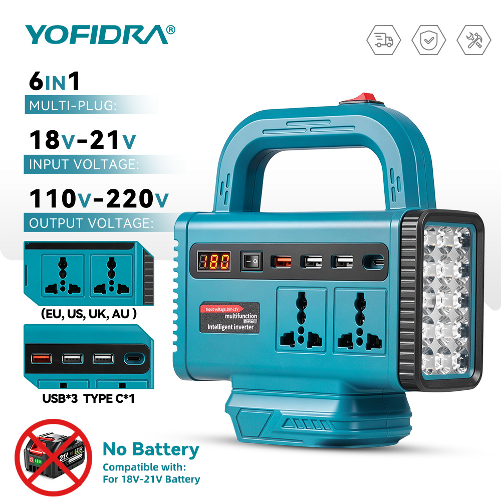 YOFIDRA 220V Portable Power In - đánh giá và giá Outdoor Lighting With Outlet