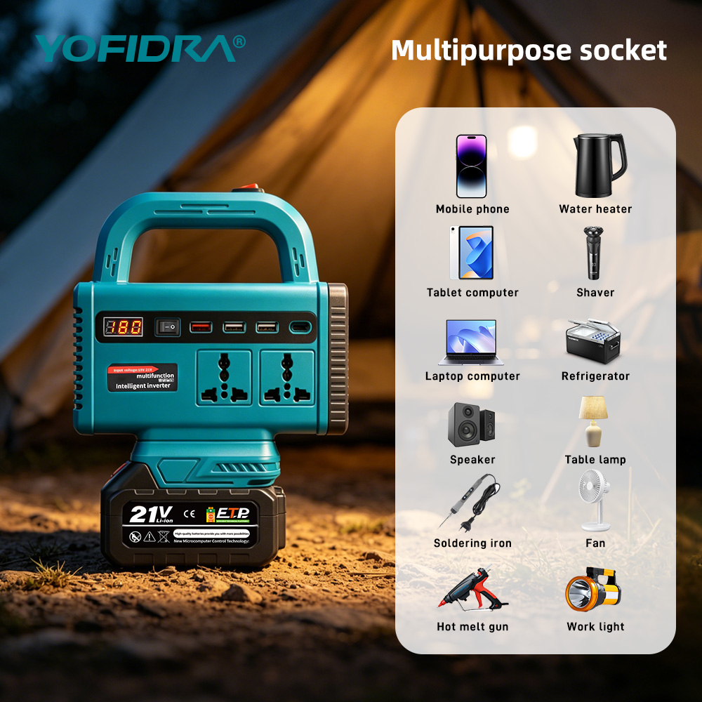 YOFIDRA 220V Portable Power In - đánh giá và giá Outdoor Lighting With Outlet