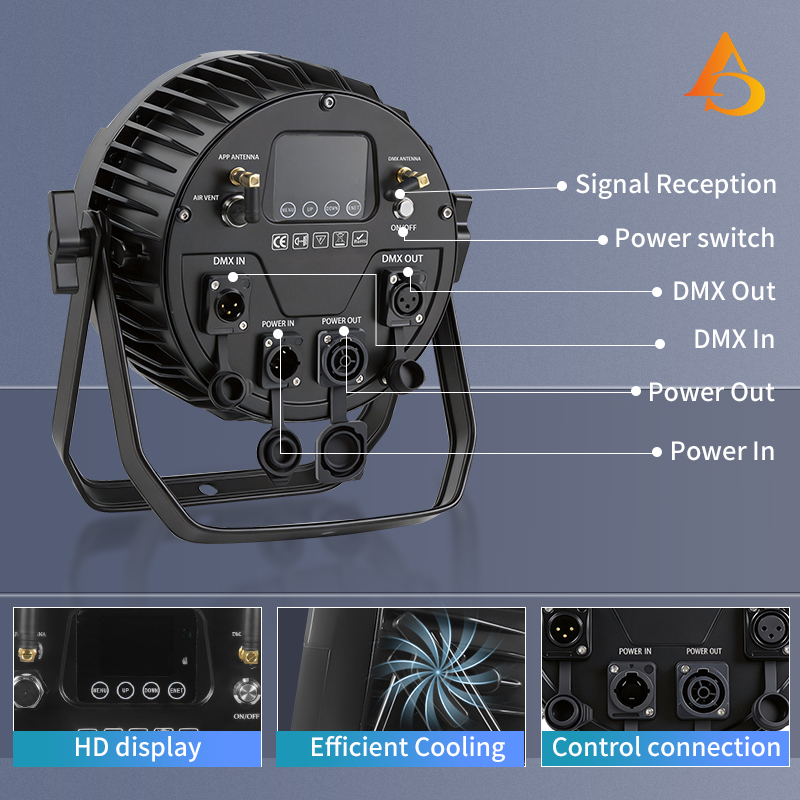 IP65 Waterproof 12X18W 6in1 Ba - đánh giá và giá Outdoor Lighting Ideas For Party