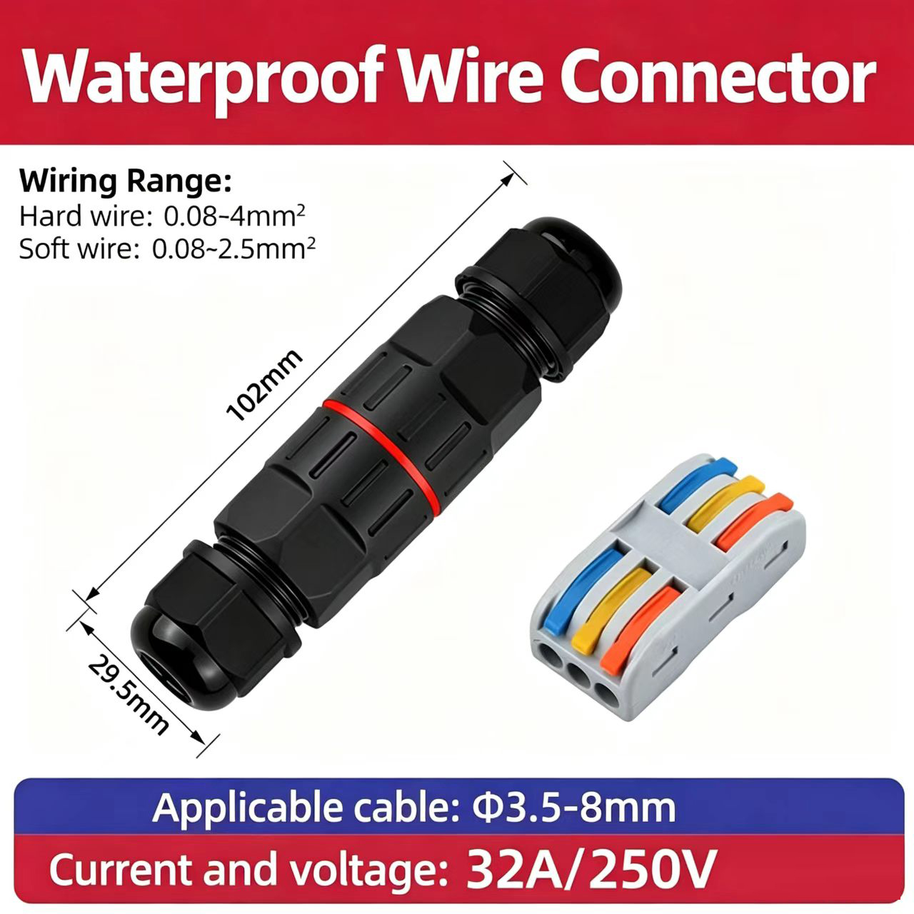 2 Pin 3 Pin Quick Connect Wire - đánh giá và giá Outdoor Lighting Extension Cord
