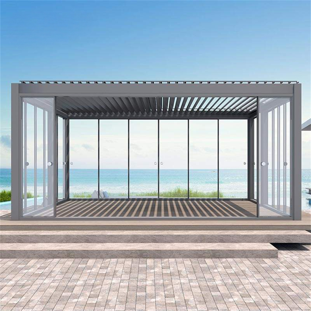 Aluminum Bioclimatic Pergola S - đánh giá và giá Outdoor Lighting Restaurant