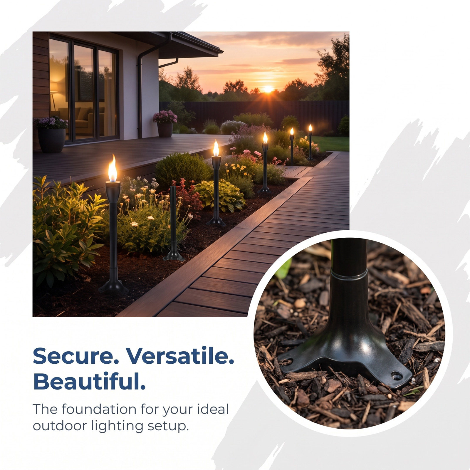6Set Garden Light Ground Stake - đánh giá và giá Outdoor Lighting Poles