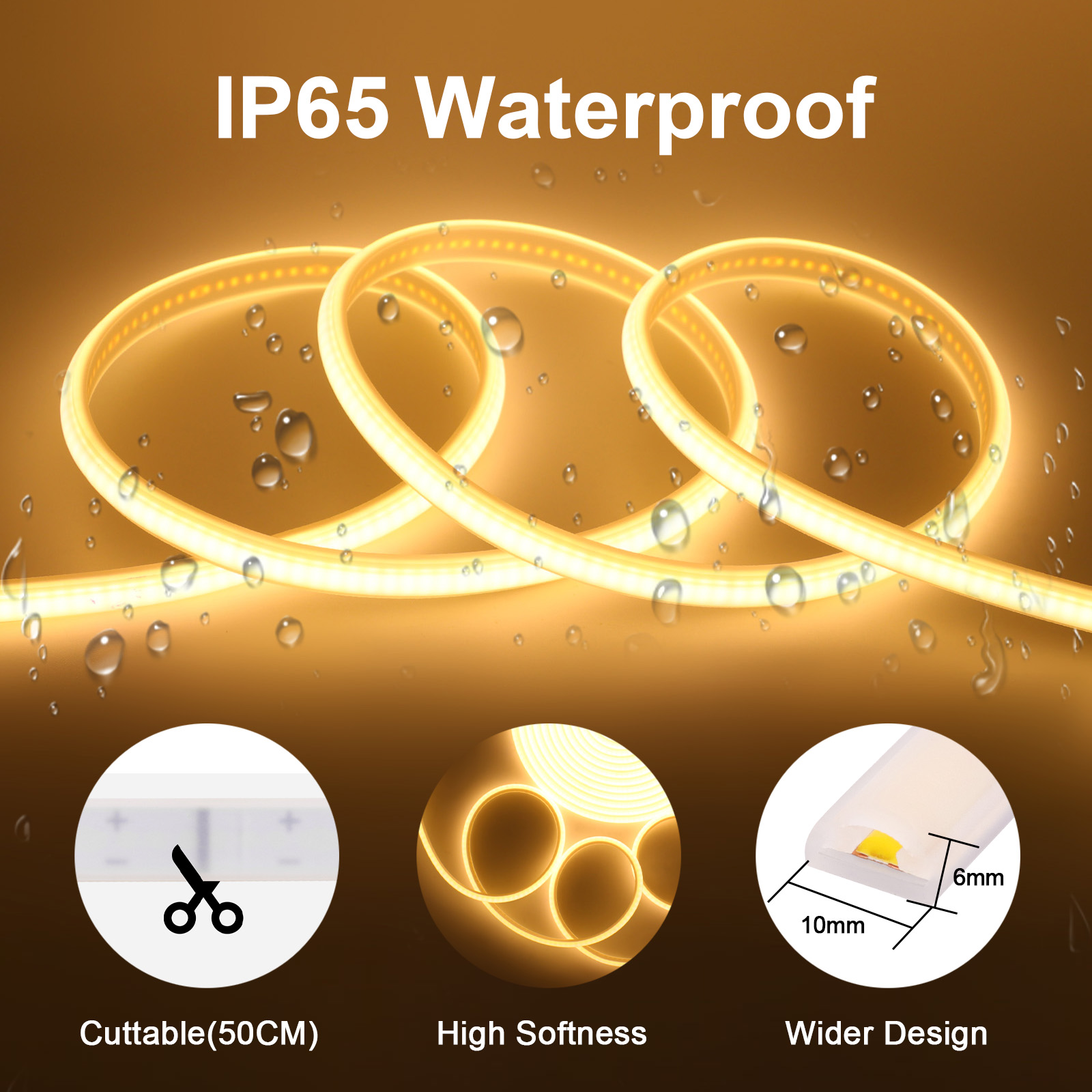 Dimmable COB LED Strip Light 2 - đánh giá và giá Outdoor Lighting Restaurant